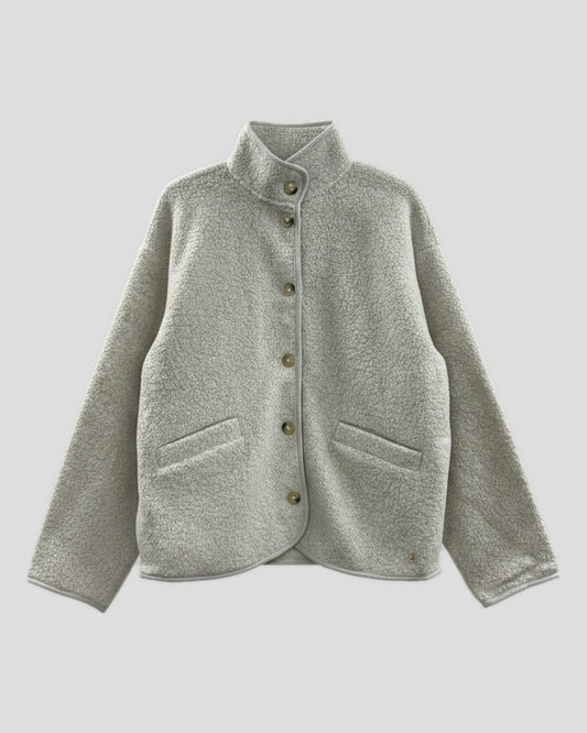 Des Petits Hauts | Zlavina Bouclé Jacket - Grey Marl