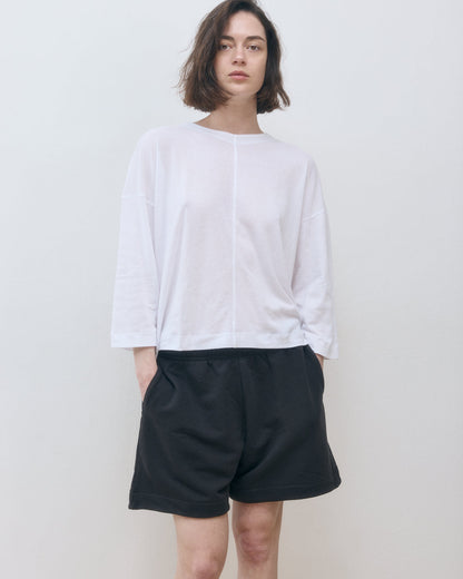 DE Base | Ada Blouse - Cloud Blend Cotton White