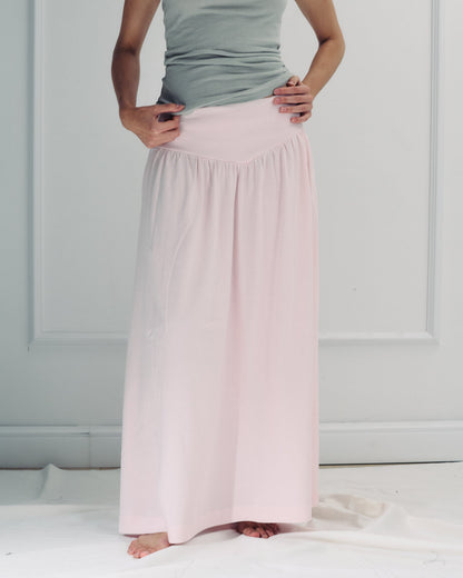 DE Base | Donna Cotton Skirt in Baby-Pink