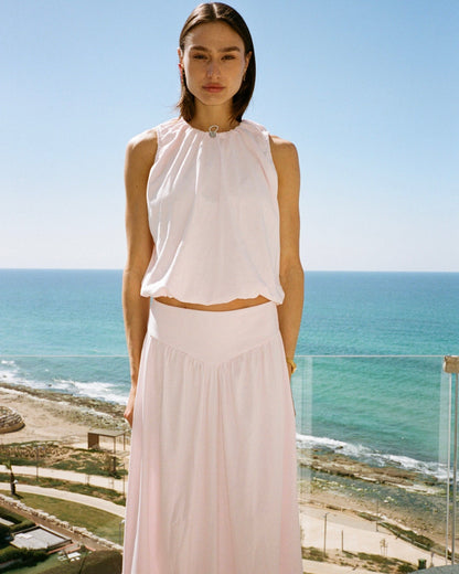 DE Base | Emma Blouse in Cotton Baby-Pink