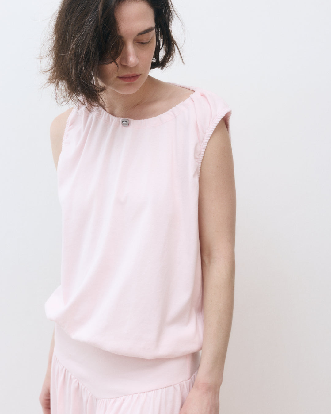 DE Base | Emma Blouse in Cotton Baby-Pink