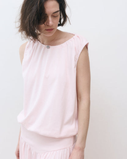 DE Base | Emma Blouse in Cotton Baby-Pink