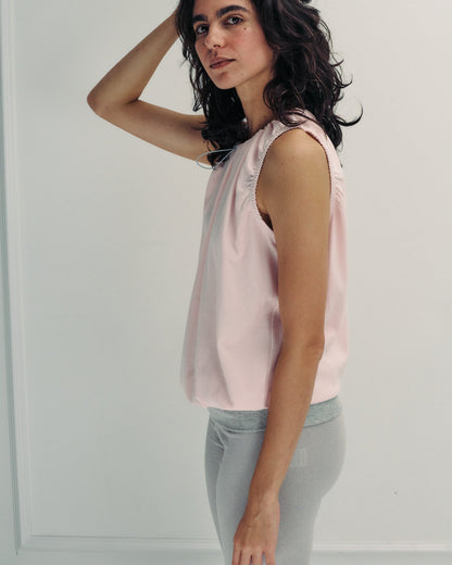 DE Base | Emma Blouse in Cotton Baby-Pink
