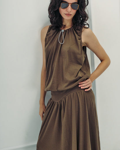 DE Base | Emma Blouse - Cotton Chocolate