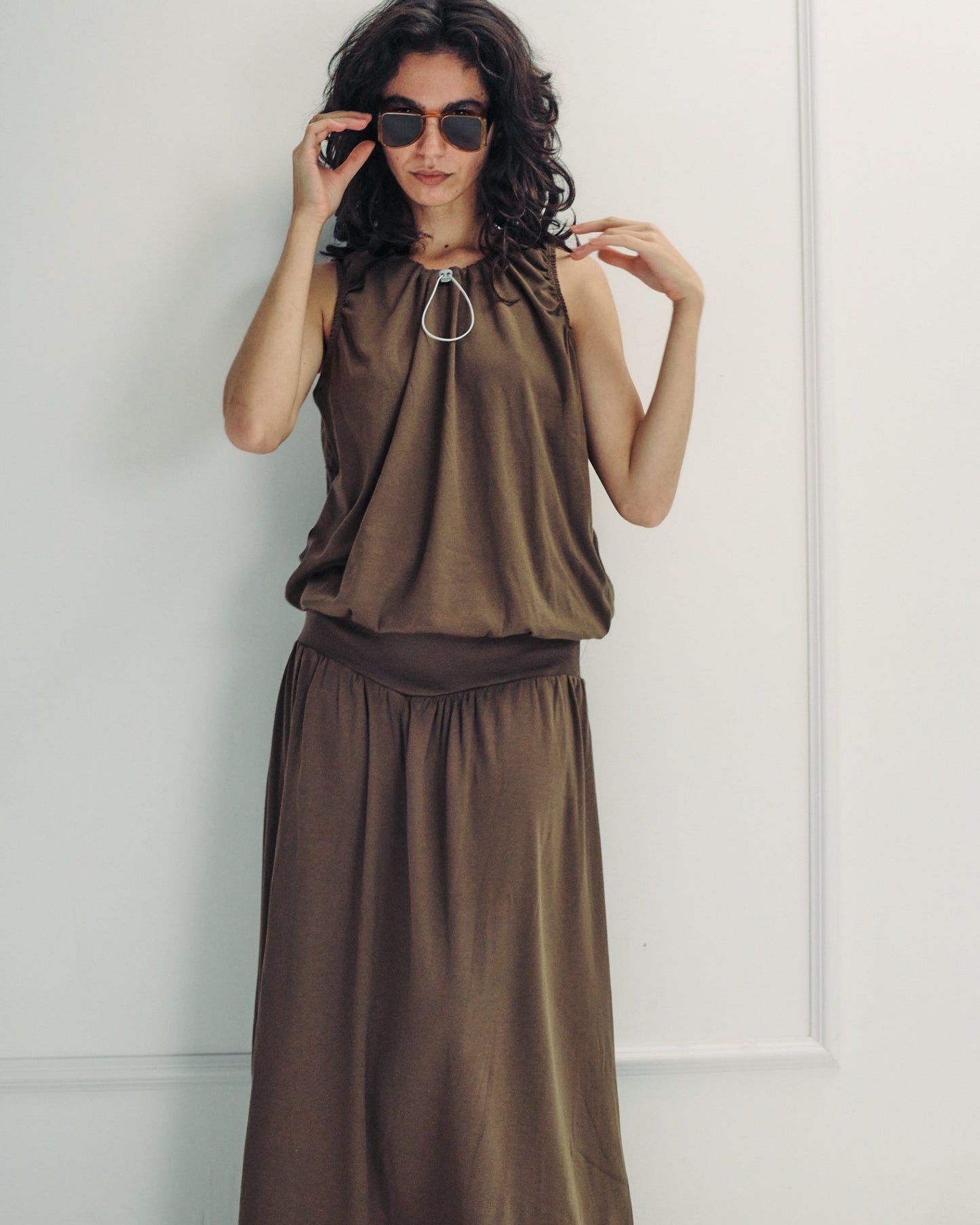 DE Base | Emma Blouse - Cotton Chocolate