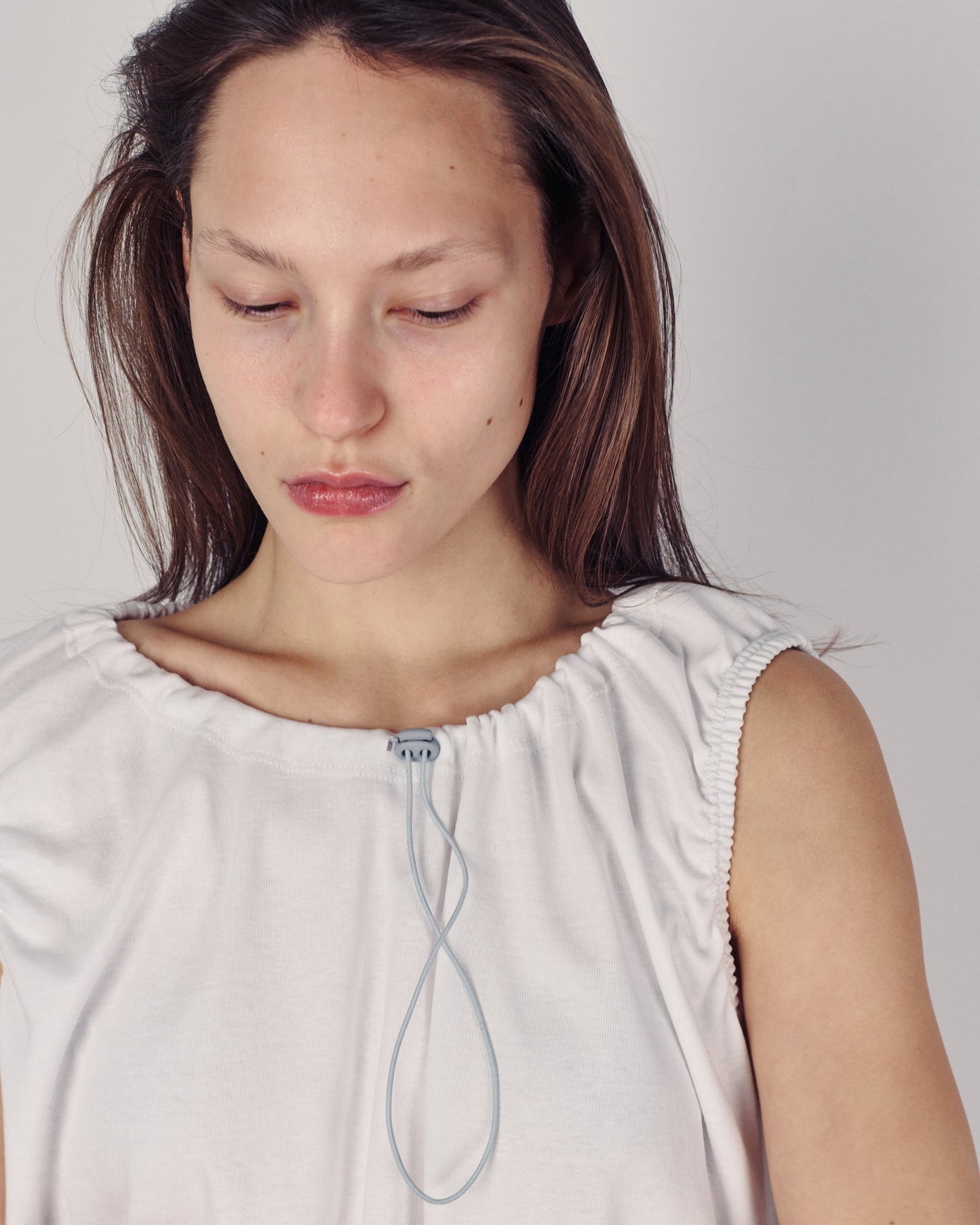 DE Base | Emma Blouse - Adjustable Cotton Top White