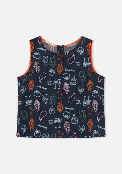 Blouse Ana Veggie Blue