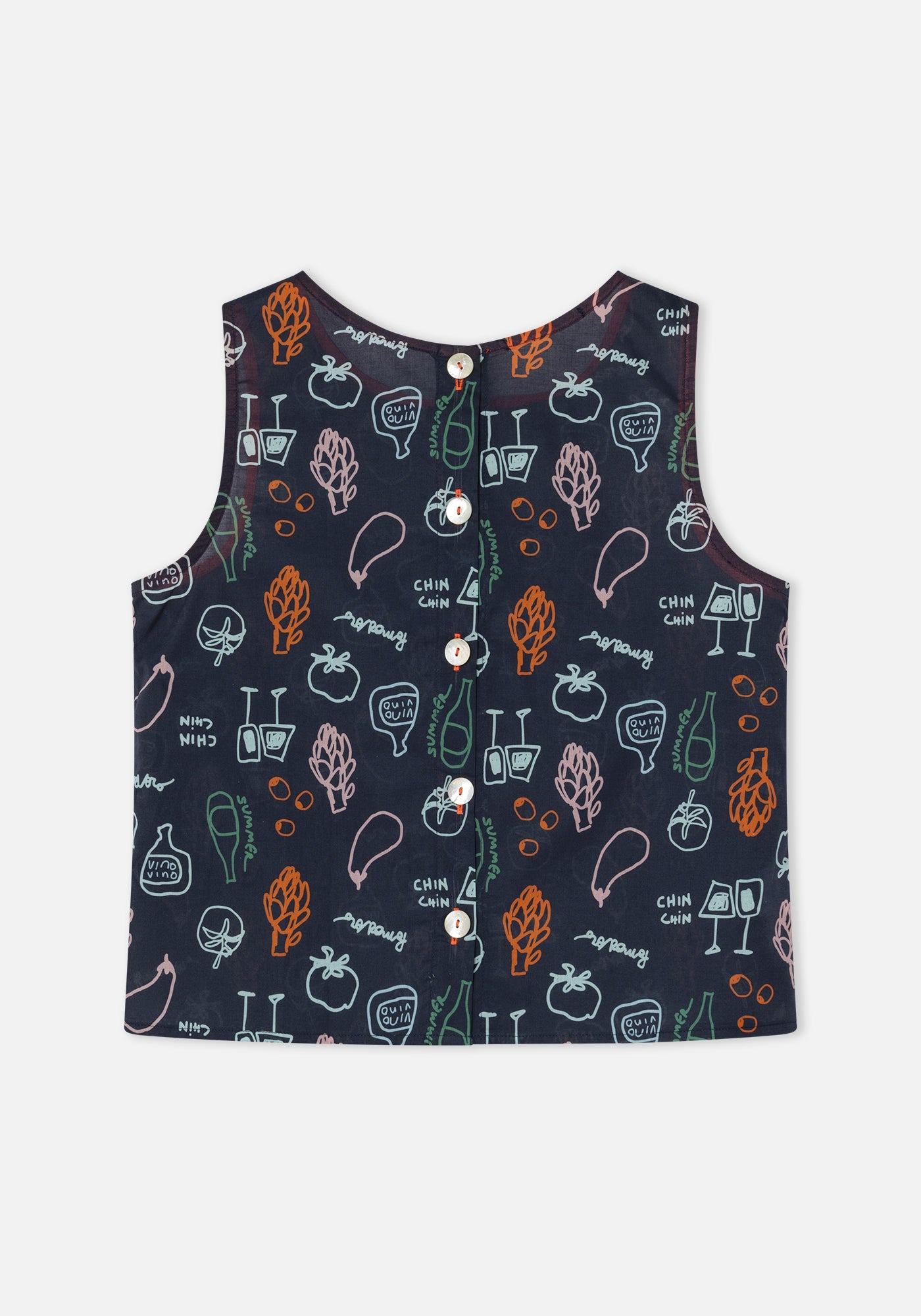 Blouse Ana Veggie Blue