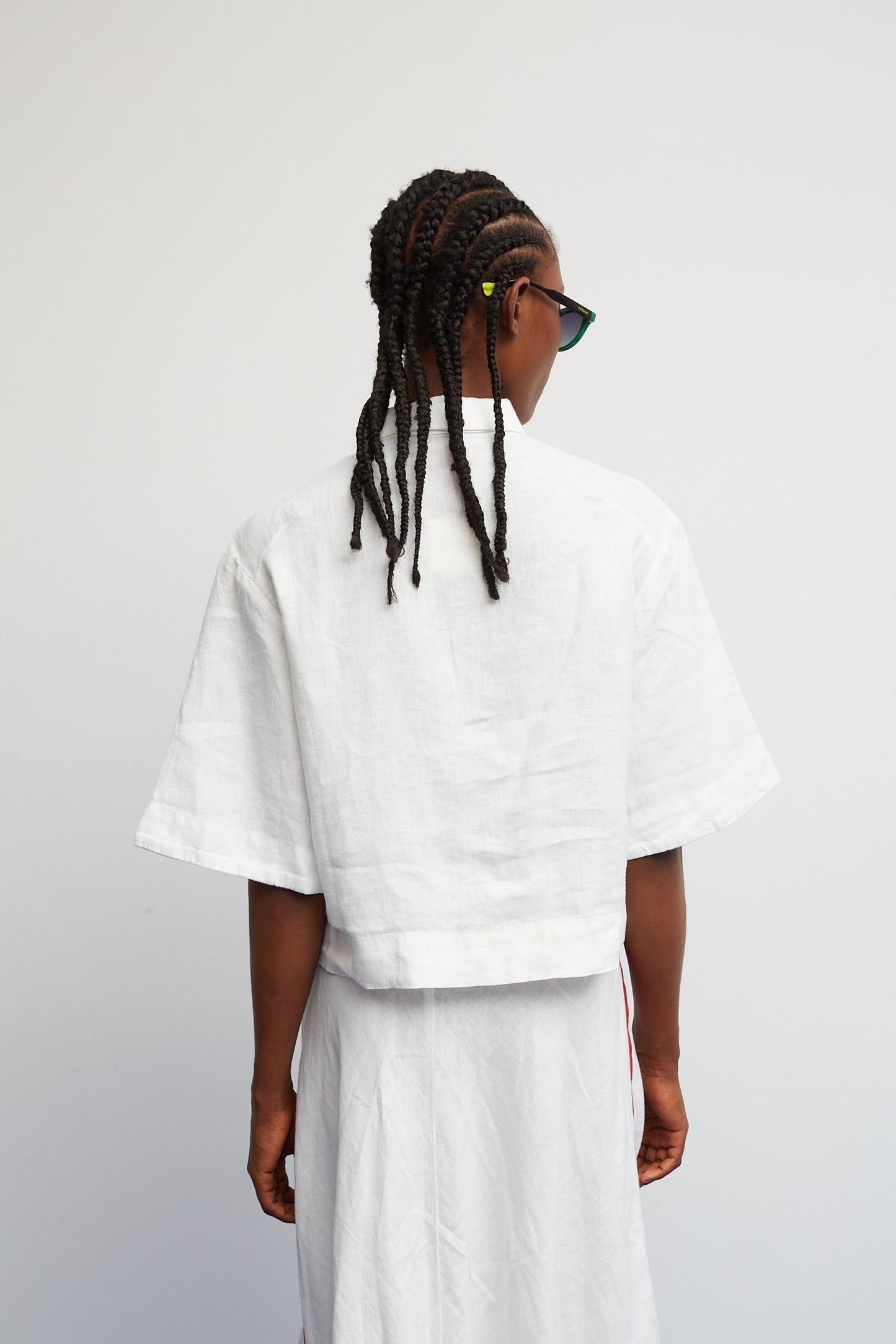 Shirt Cherry Lino White