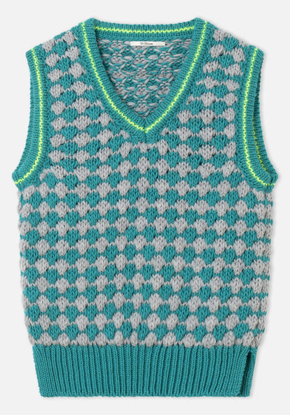 Vest Criss Cross Vest Turquoise