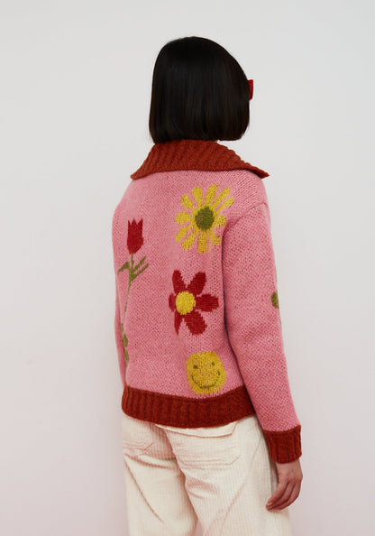 Pullover Daisy Sweate Daisy Sweater Pink