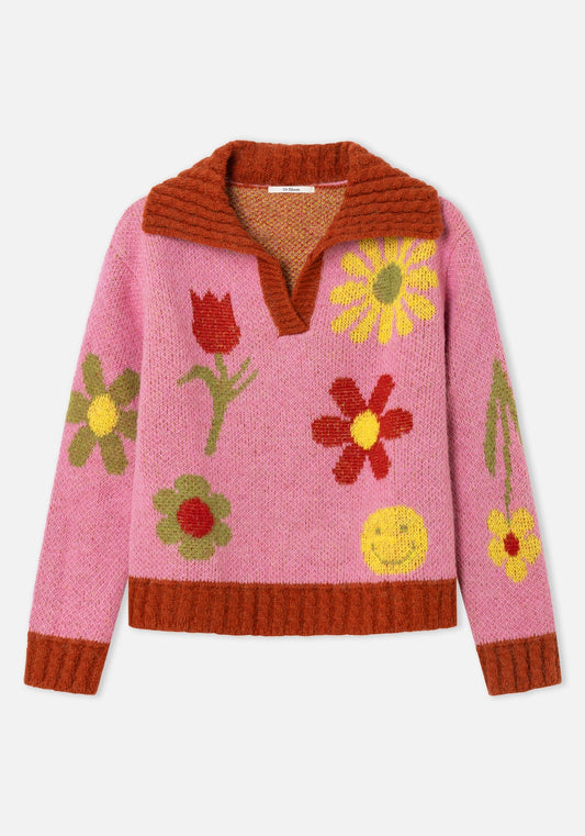 Pullover Daisy Sweate Daisy Sweater Pink