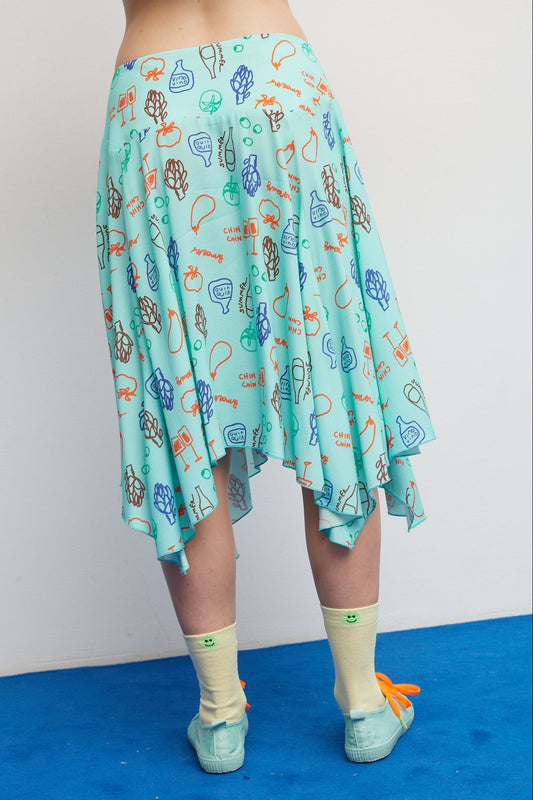 Skirt Feria Veggie Aqua