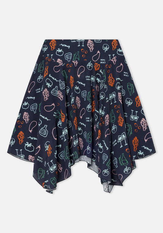 Skirt Feria Veggie Blue