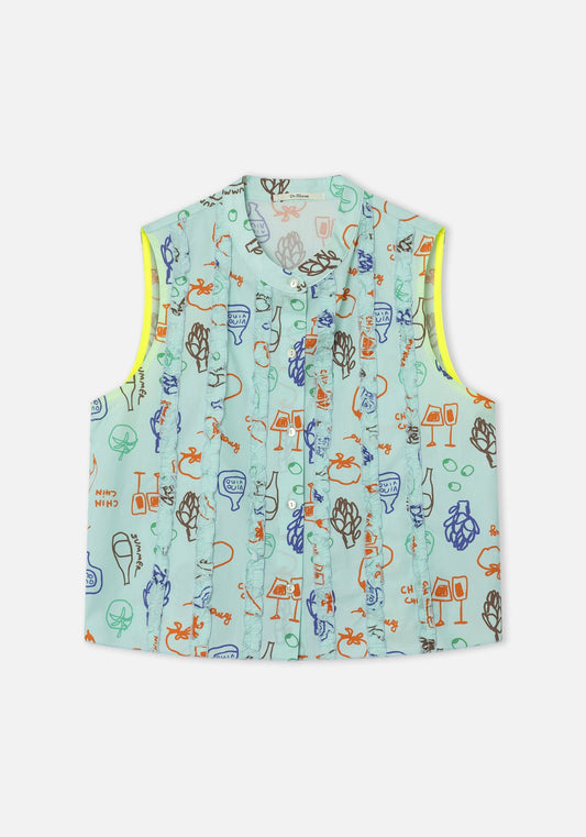 Blouse Focaccia Veggie Aqua