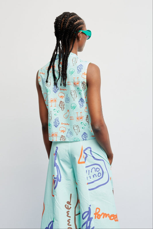 Blouse Focaccia Veggie Aqua