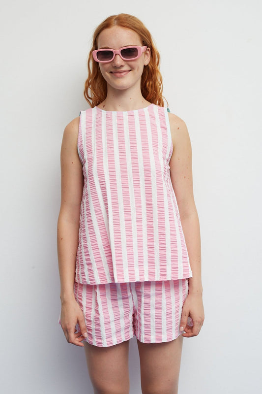 Blouse Fresco Rayas Pink