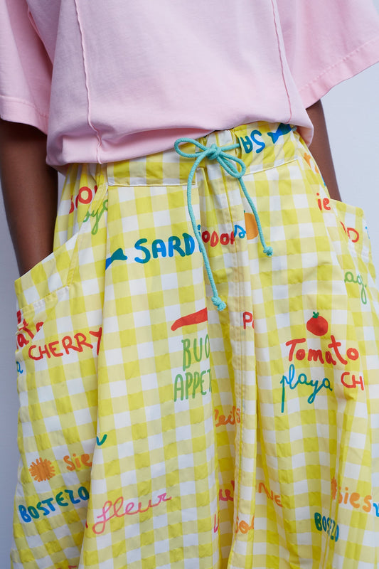 Skirt Jaleo Vichy Yellow