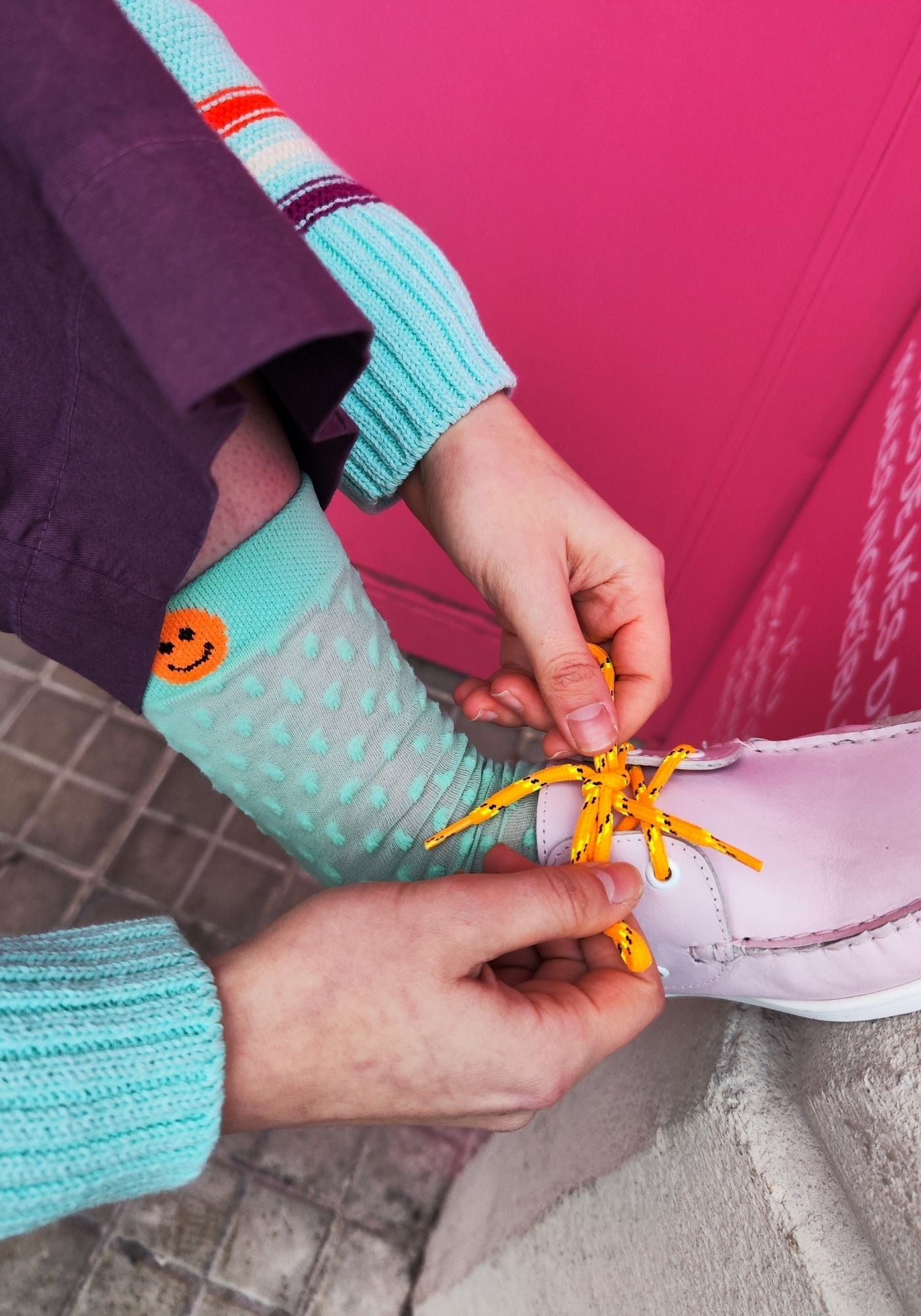 DR BLOOM | Moccasin Nautic Nispero Pink - Leather Boat Shoe