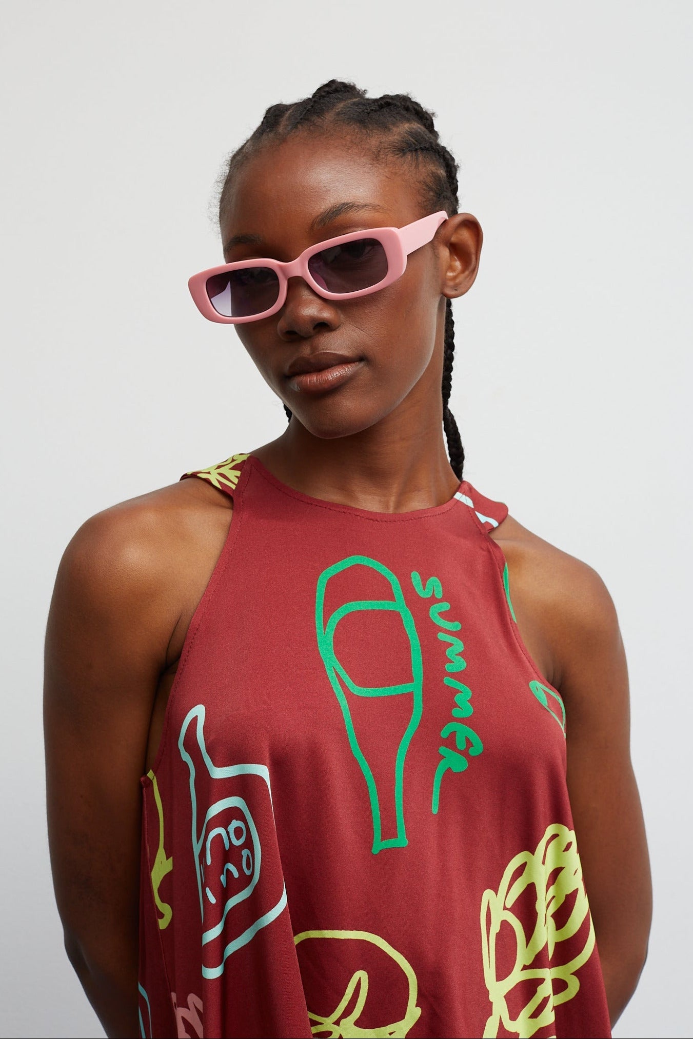 Blouse Pool Veggie Burgandy
