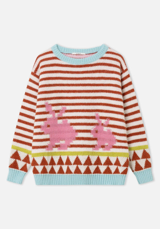 Pullover Rabbit Sweat Rabbit Sweater Terracotta