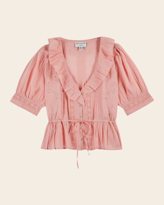 Blouse Damoiseau Rose-Indien