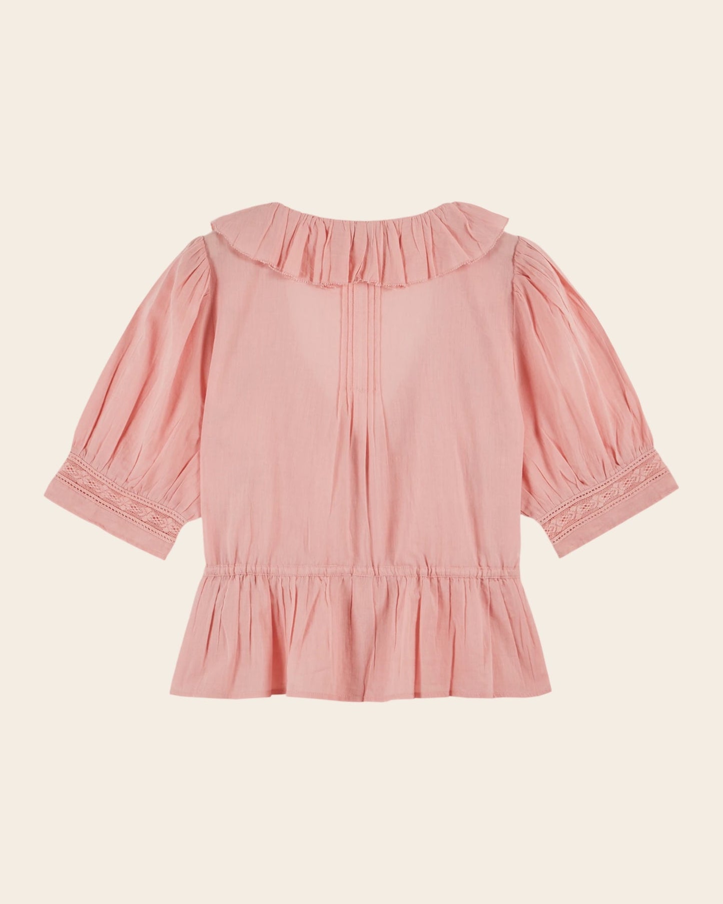Emile et Ida | Damoiseau Blouse in Rose-Indien Organic Cotton Voile