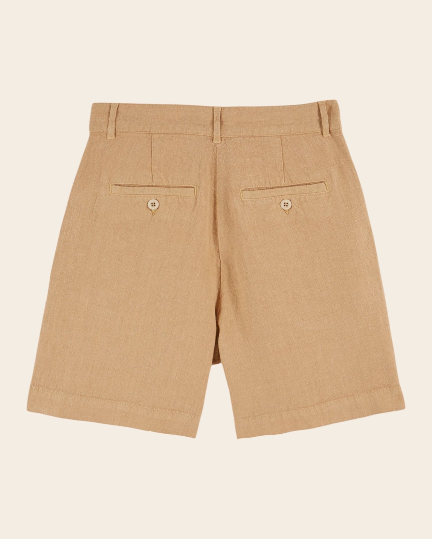 Emile et Ida | Darius Linen Bermuda Shorts - Sesame