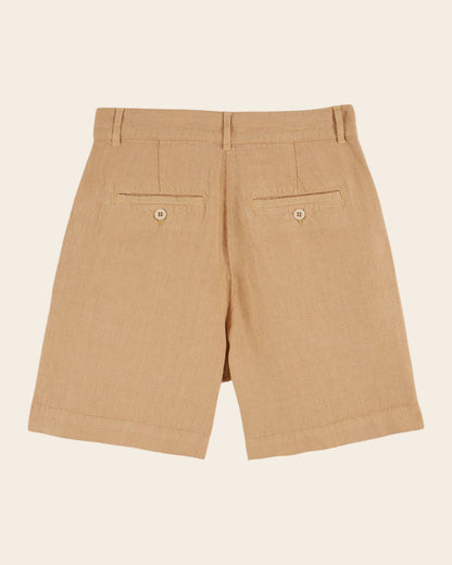 Emile et Ida | Darius Linen Bermuda Shorts - Sesame