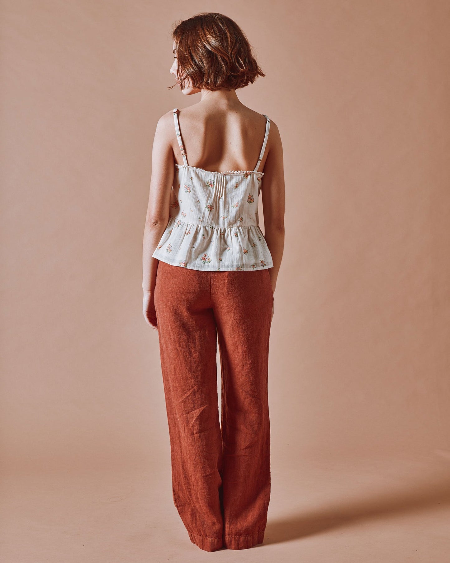 EMILE ET IDA | Dastien Althea Printed Gauze Top - Short Fitted Blouse