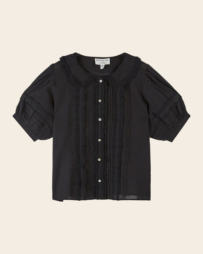 Emile et Ida | Blouse Davina Noir - Vintage Lace