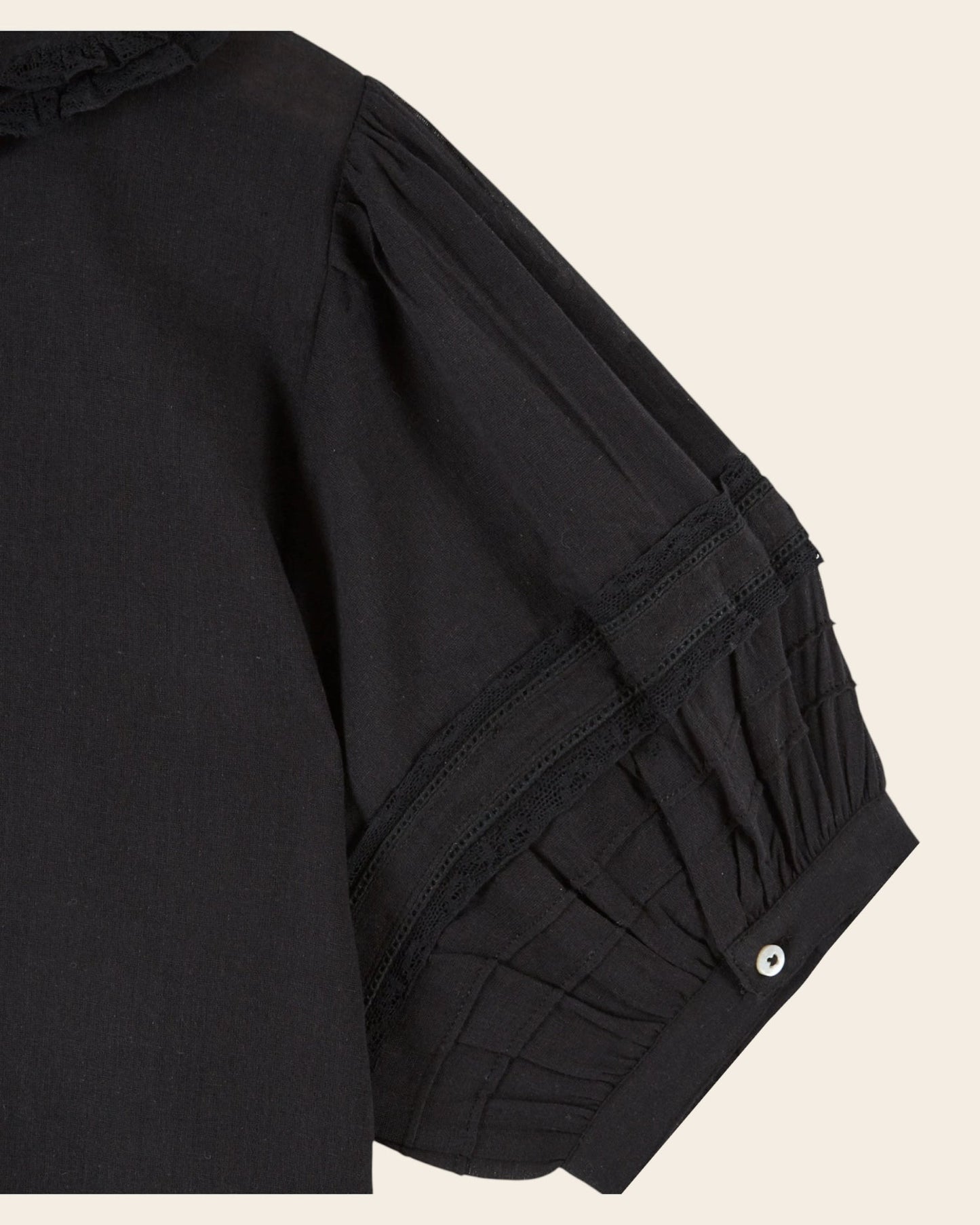 Emile et Ida | Blouse Davina Noir - Vintage Lace