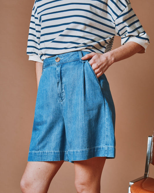 Denim Shorts Derek Denim-Bleached