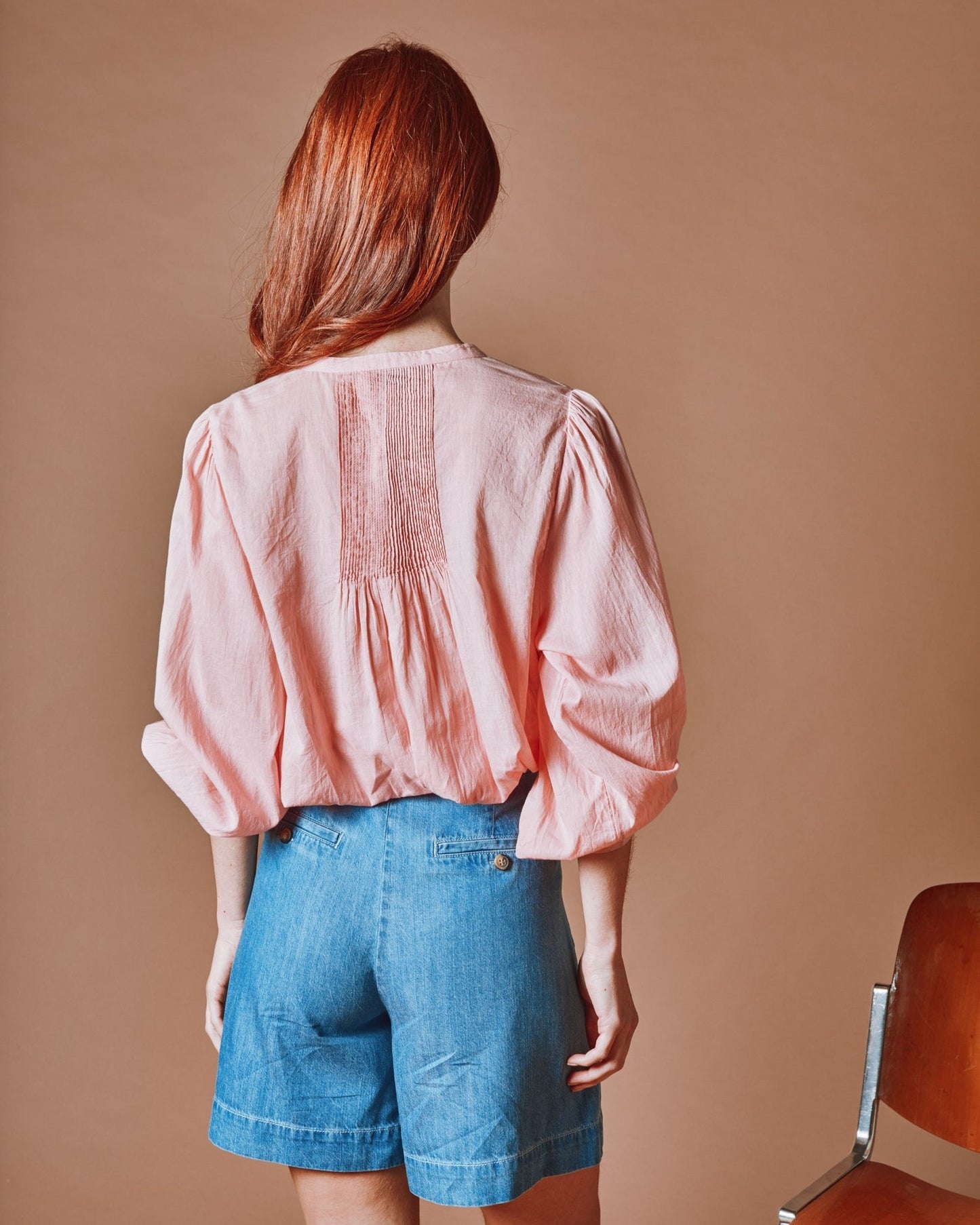 Emile et Ida | Derek Denim Bermuda Short - Bleached Blue