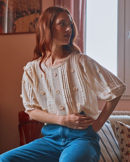 Blouse Deverly Creme