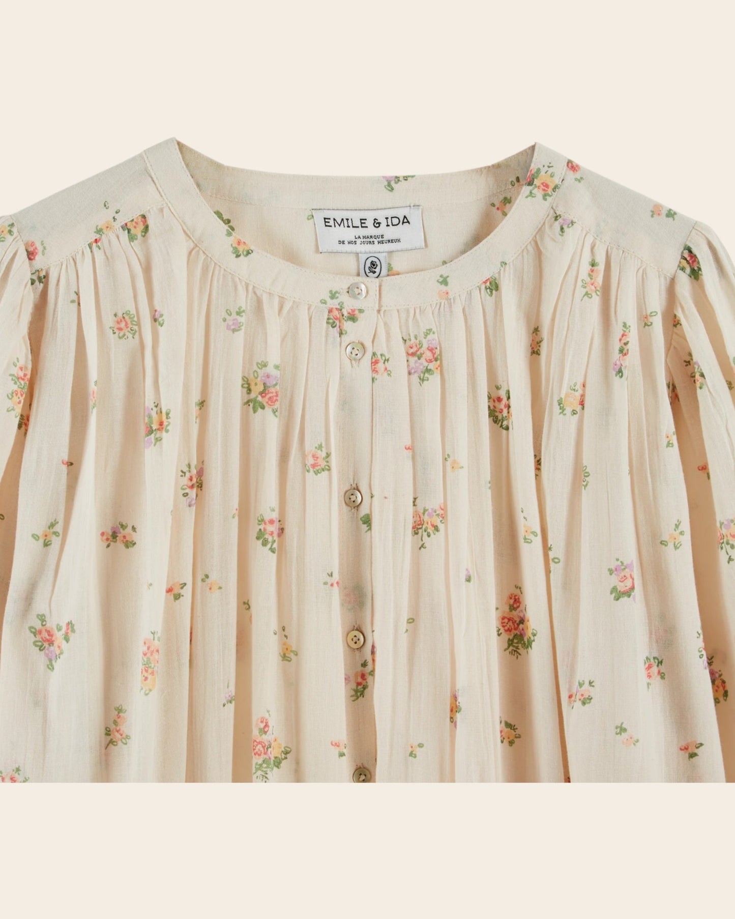 Emile et Ida | Printed Wide Blouse in Organic Cotton