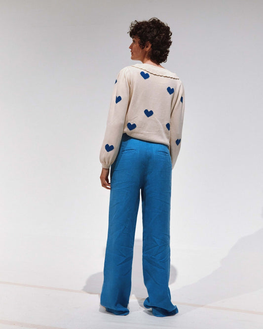 Cardigan Coeur Ida-boum Ecru
