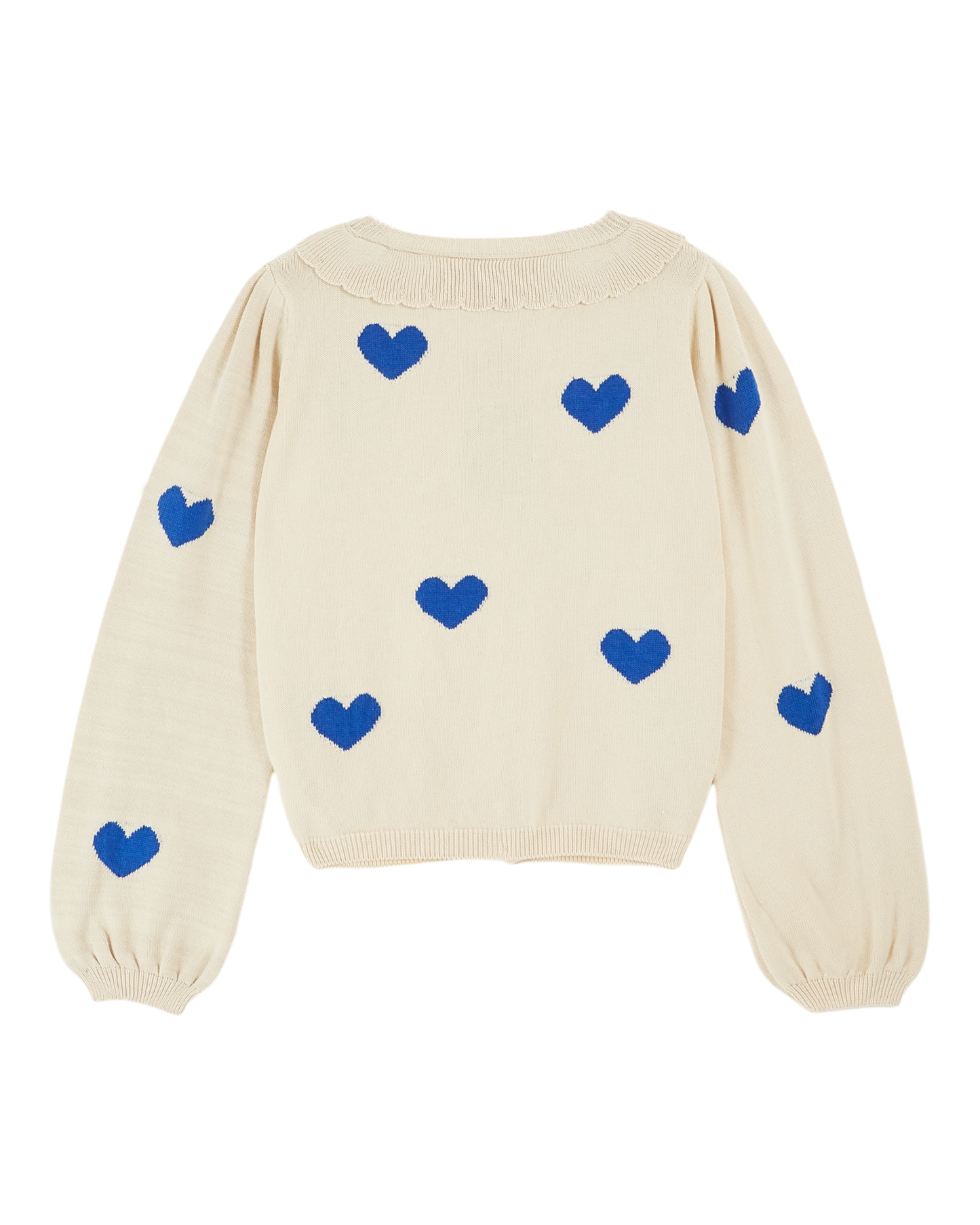 Cardigan Coeur Ida-boum Ecru