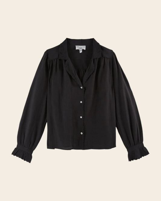 Blouse Vintage Ida-capucine Noir
