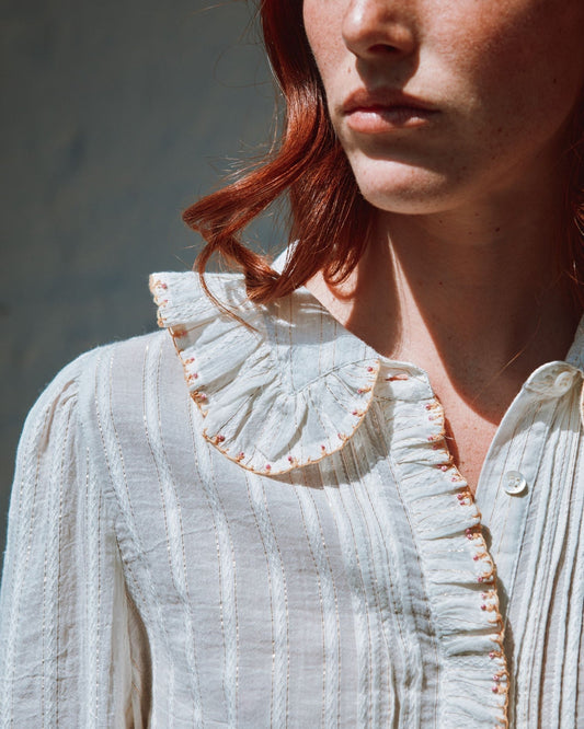 Blouse Col Bordag Ida-christelle Ecru