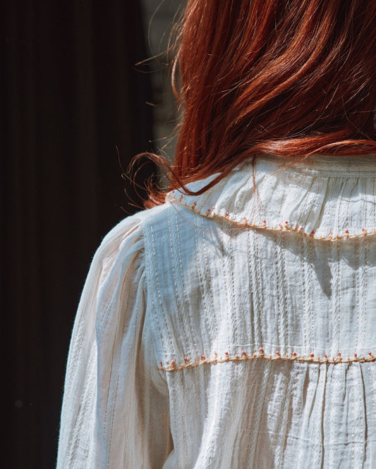 Blouse Col Bordag Ida-christelle Ecru