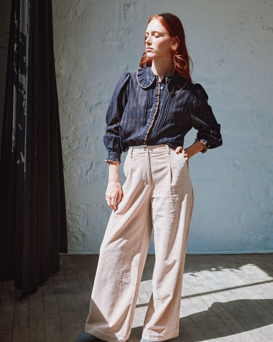 Blouse Col Bordag Ida-christelle Marine
