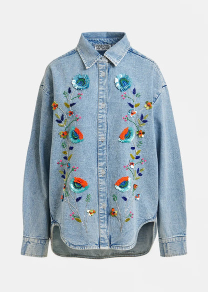 Denim Shirt Icksonvi Icksonville Combo1-Navy