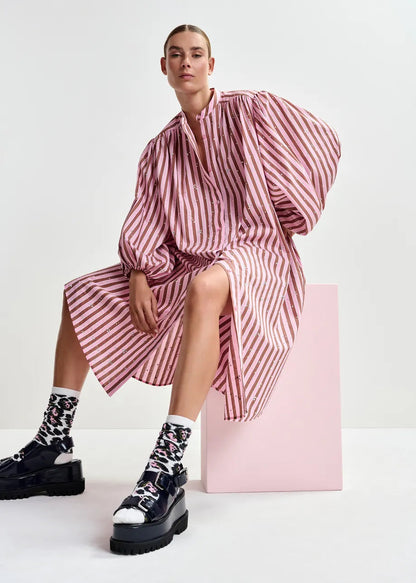 Essentiel Antwerp | Jodianna Oversized Poplin Dress - Young-Rose