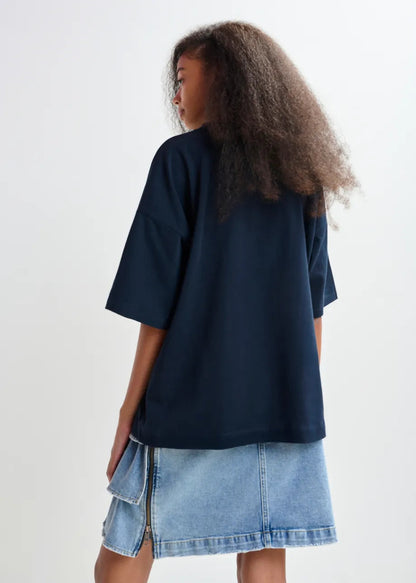 Essentiel Antwerp | Joggan T-Shirt in with Multicolor Print Dark-Night