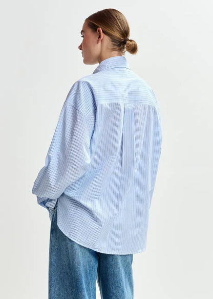 Essentiel Antwerp | Jommeke Oversized Cotton Poplin Shirt - White Off-White