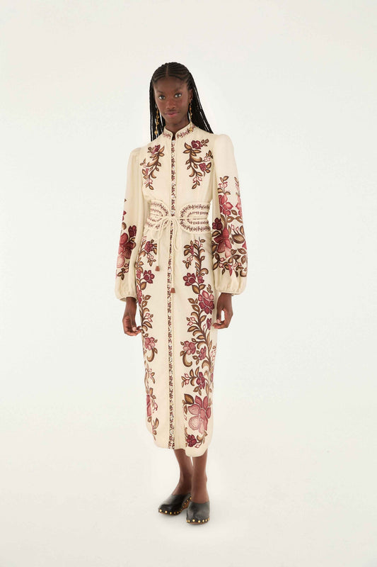 Dress 342682 Renata-Floral-Sand