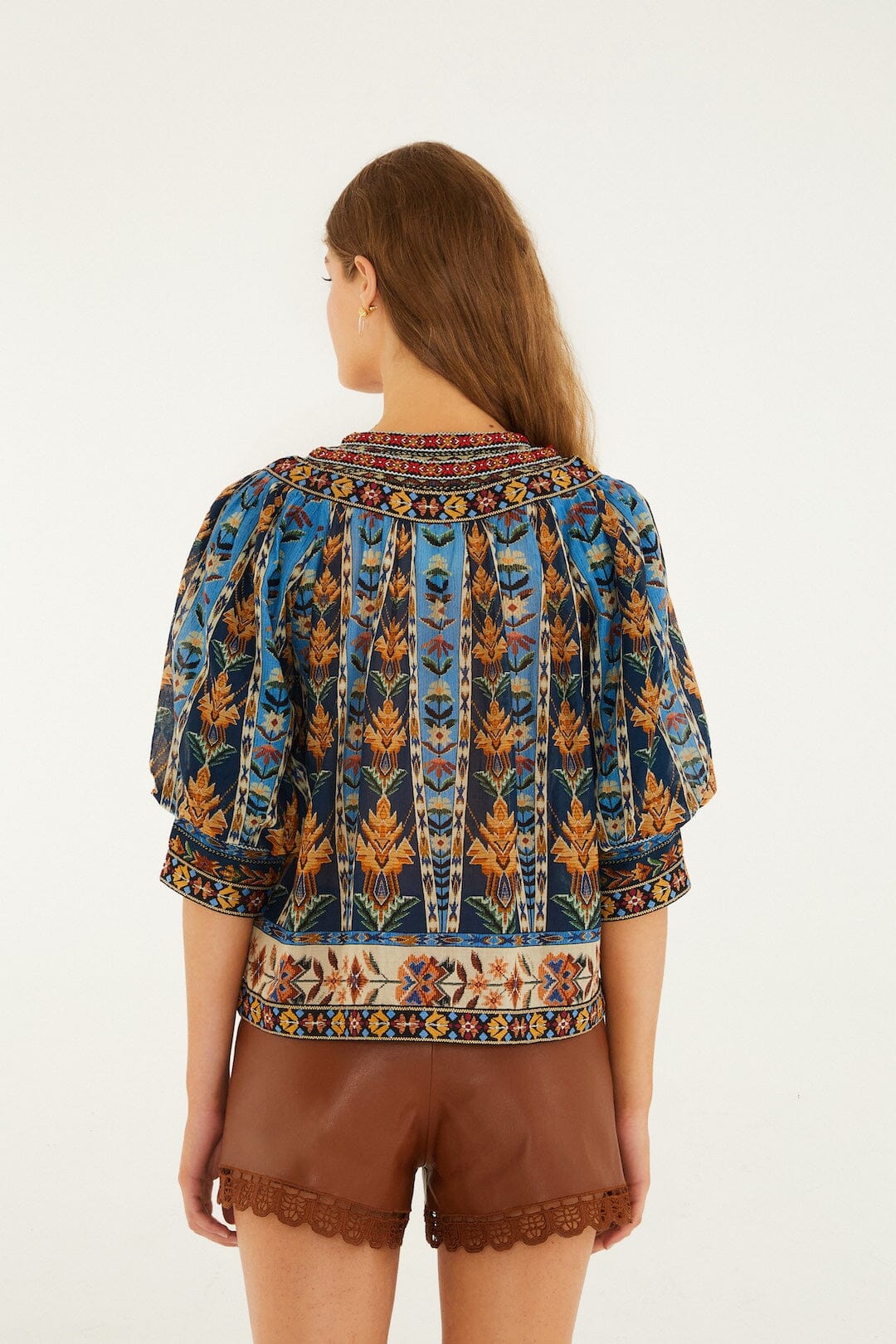 Blouse 348822 Tapestry-Blue