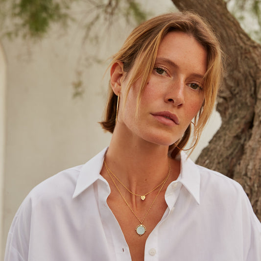 Necklace 6clr0152 Selie Amazonite-Claire