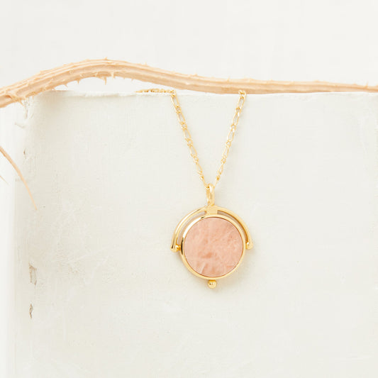 Necklace 6clr0152 Selie Amazonite-Orange